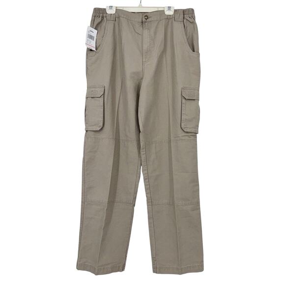 NEW Cabelas Men's Trailhiker II‎ Pants 40x36 Khaki Tan Cargo Outdoor Hiking NWT - Picture 1 of 14